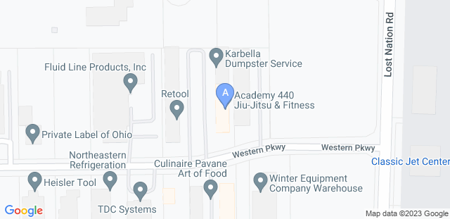 Map to Academy 440 Jiu Jitsu & fitness